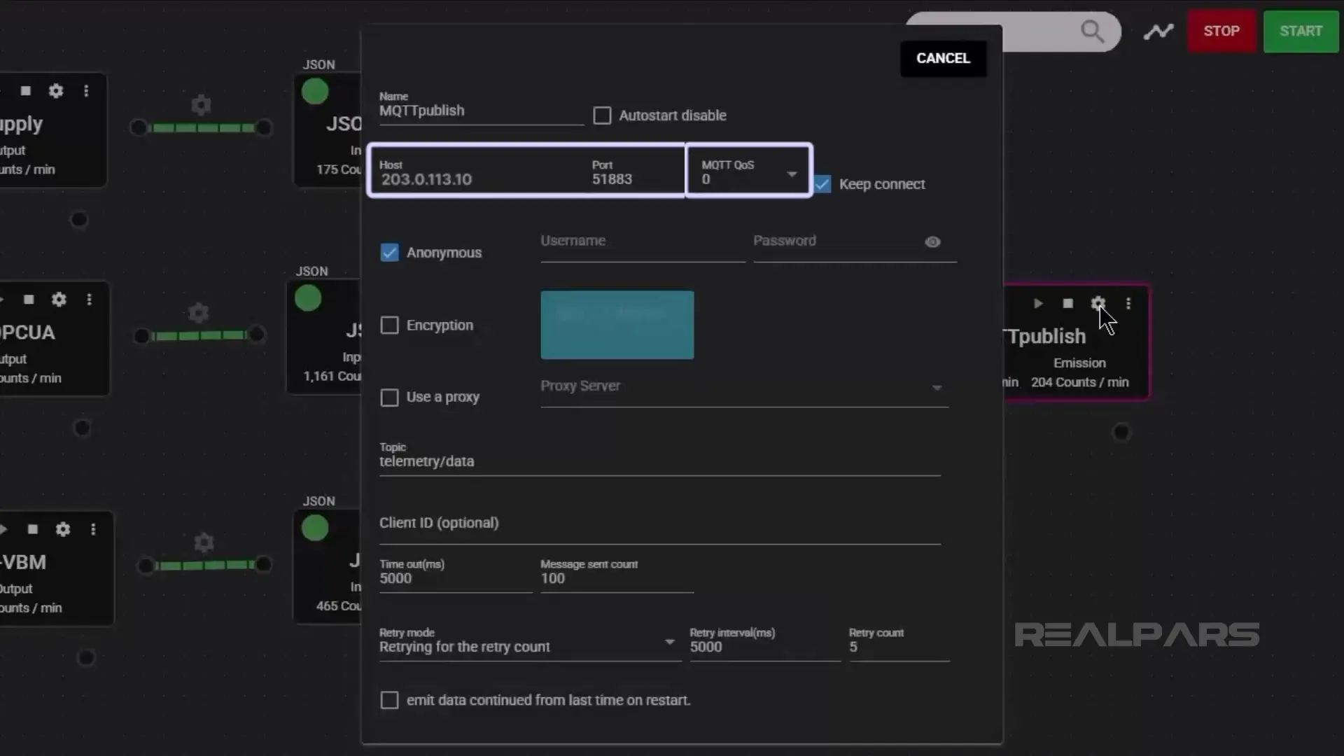 MQTT Broker in SpeeDBee Synapse