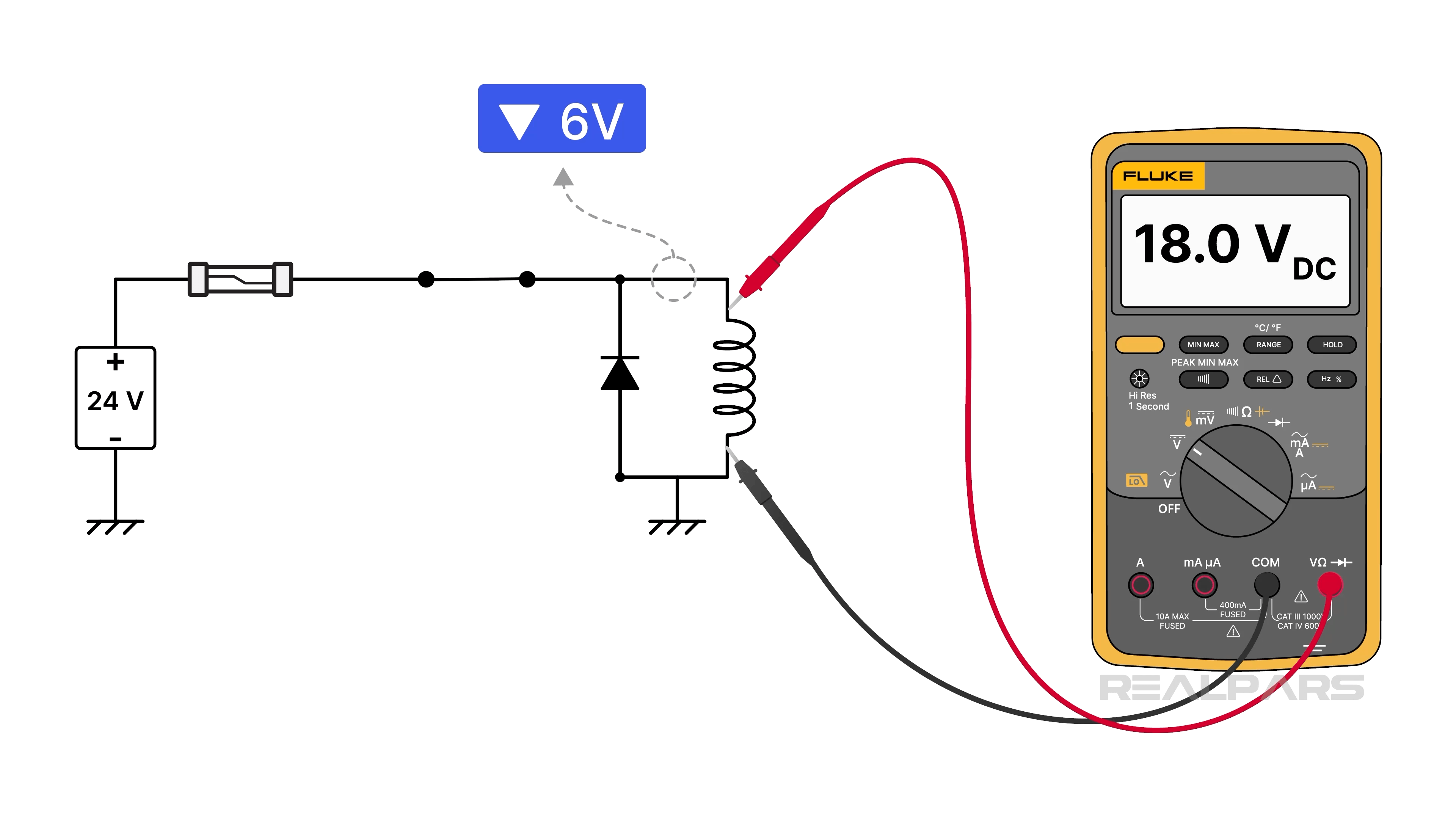 Voltage Drop Caused by a High-Resistance Connection