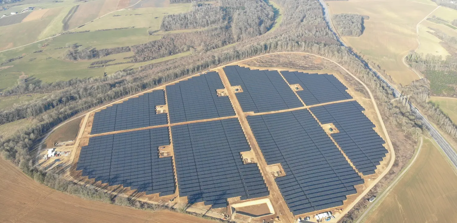 La centrale solaire de Daigny