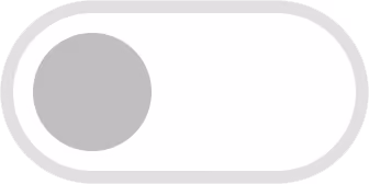 Gray switch toggle in the off position with rounded edges on a white background.