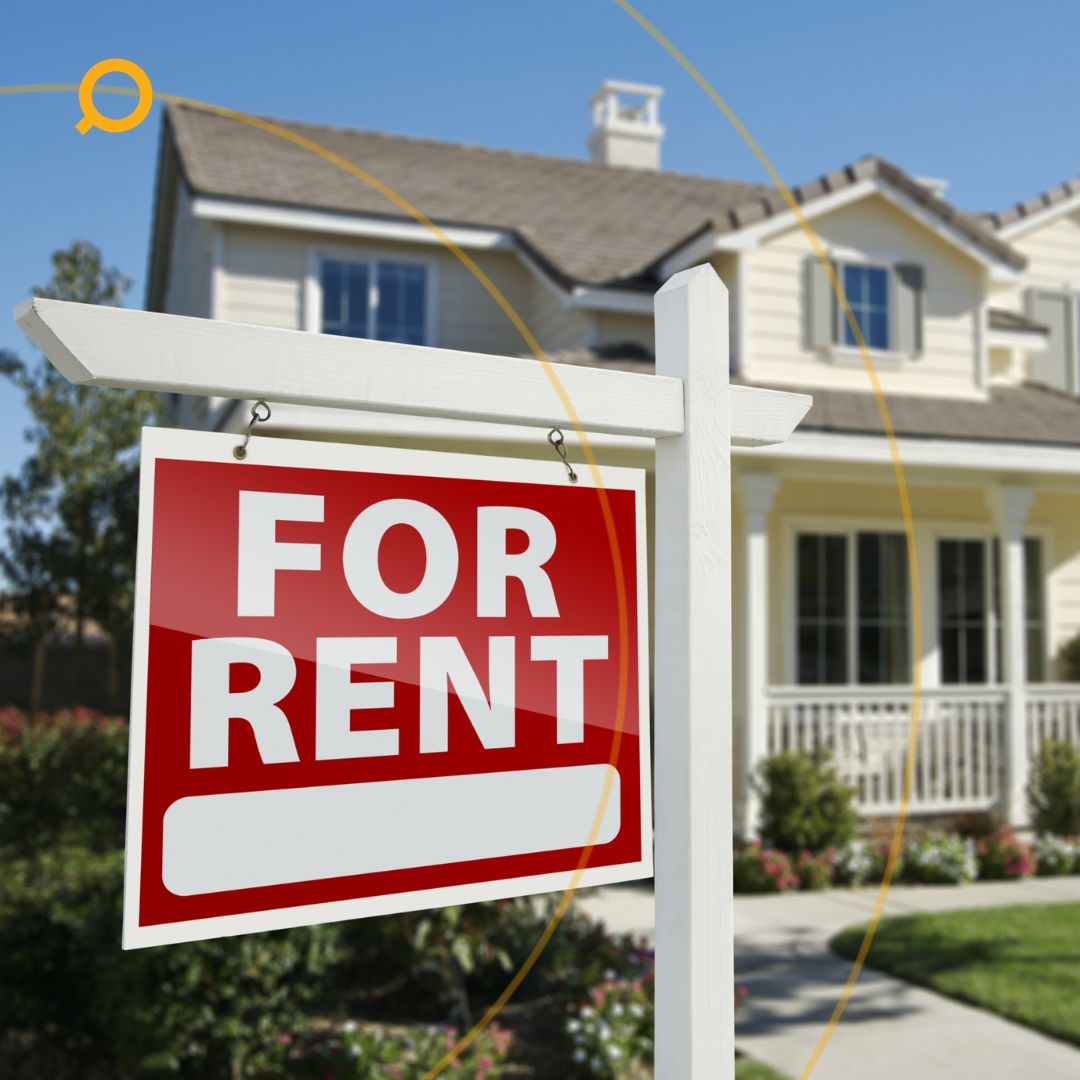 For rent sign in front of a modern suburban house, representing rentvesting and property investment opportunities in Australia.