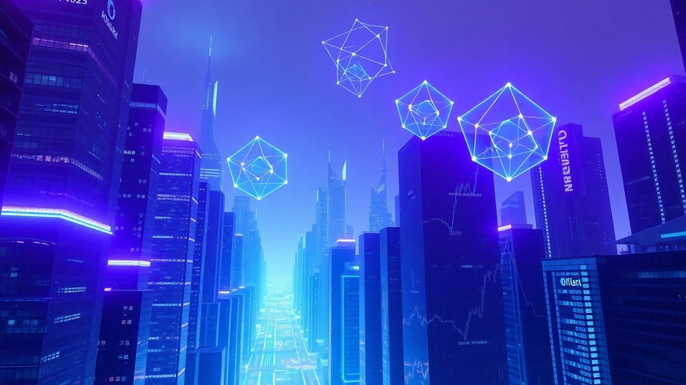 AI optimizing tokenized asset management with digital streams.