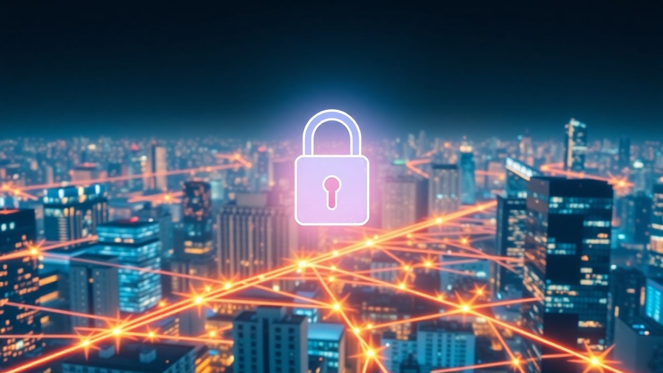 DeFi RWA lending network with padlock