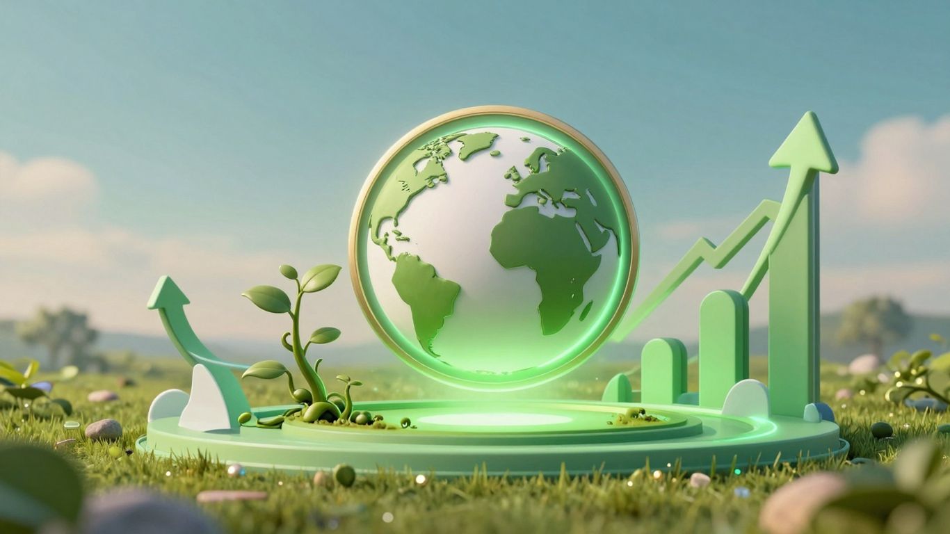 Digital token powering green investments and bonds.