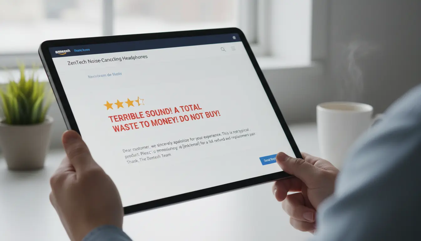 how to respond to a negative review on amazon