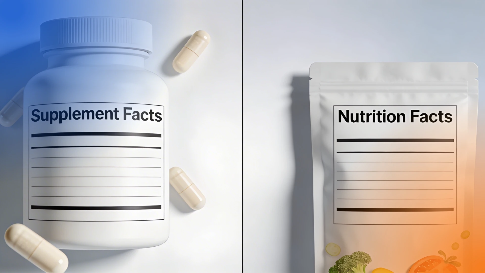 Supplement Facts Label vs. Nutrition Facts Label: What's the Difference?