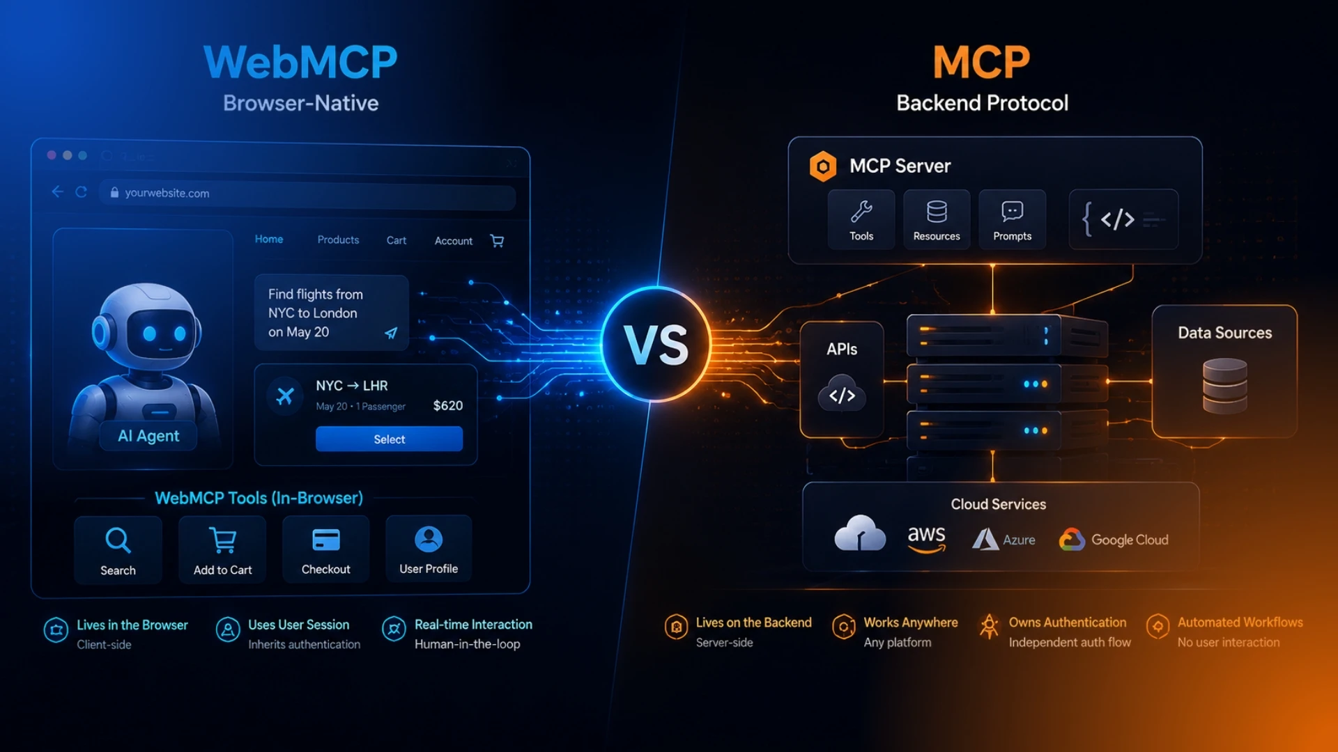 WebMCP vs MCP: What's the Difference?