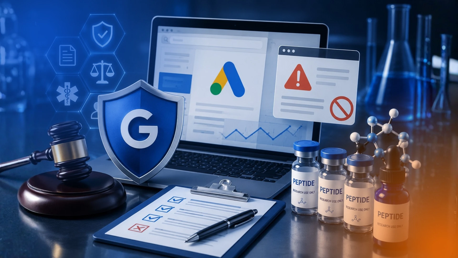 Why Google Ads for Peptides Is Different From Every Other Category