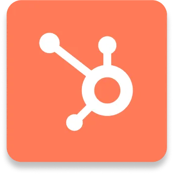White HubSpot logo