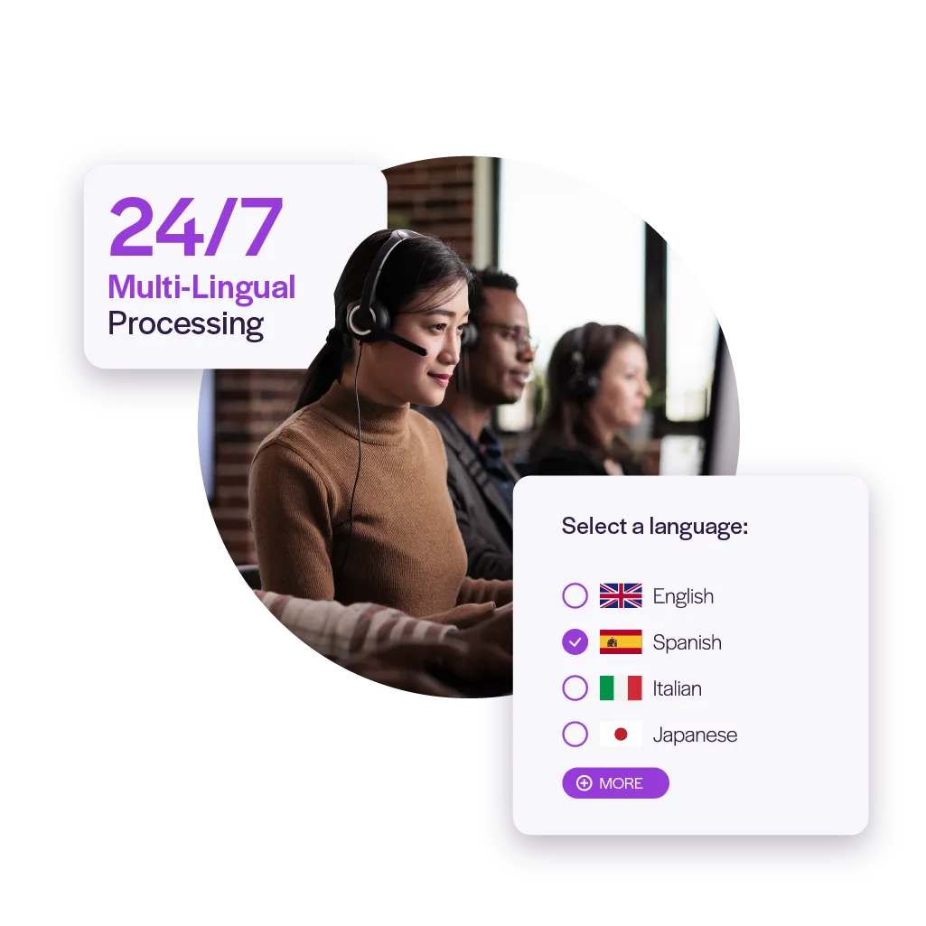 Outsourced KYC provides 24/7 multilingual processing to support KYC, AML and OCDD across global markets.