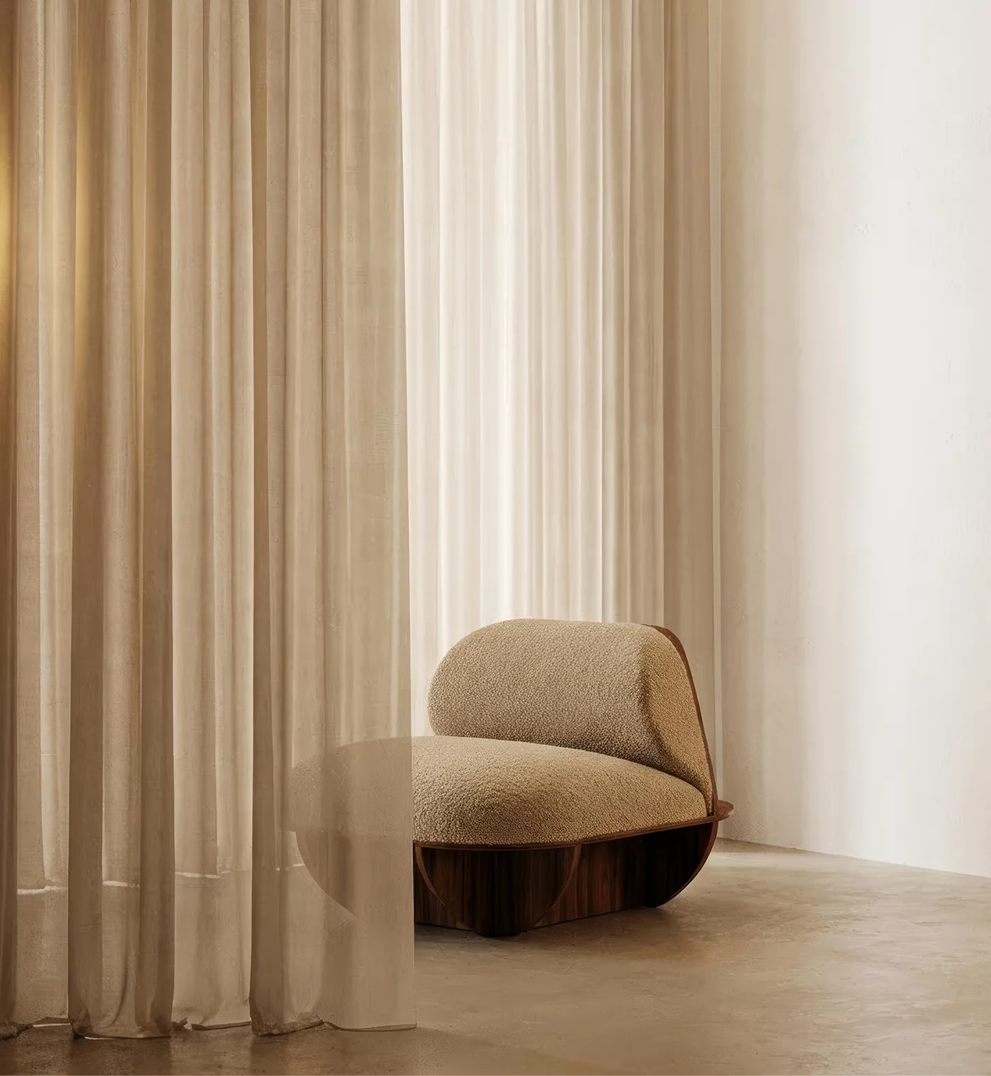 Armchair, Side Table, and Coffee Table Matera