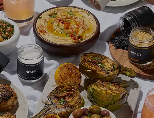 a table filled with different types of food