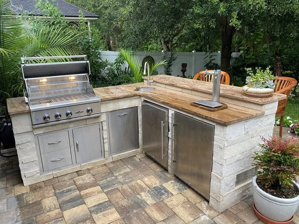 outdoor kitchen