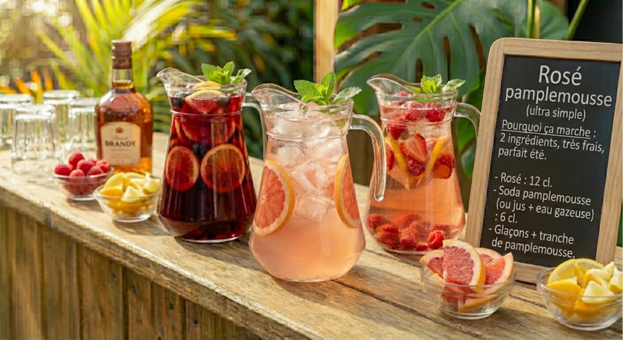 Cocktail Rosé pamplemousse