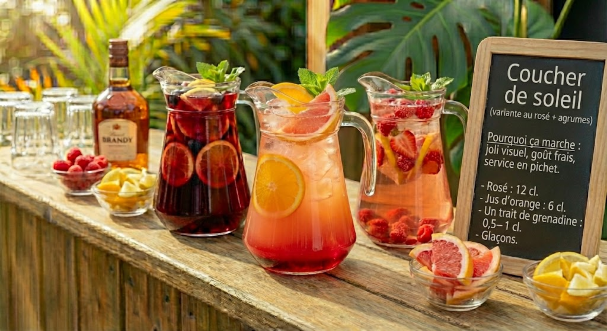 Cocktail coucher de soleil