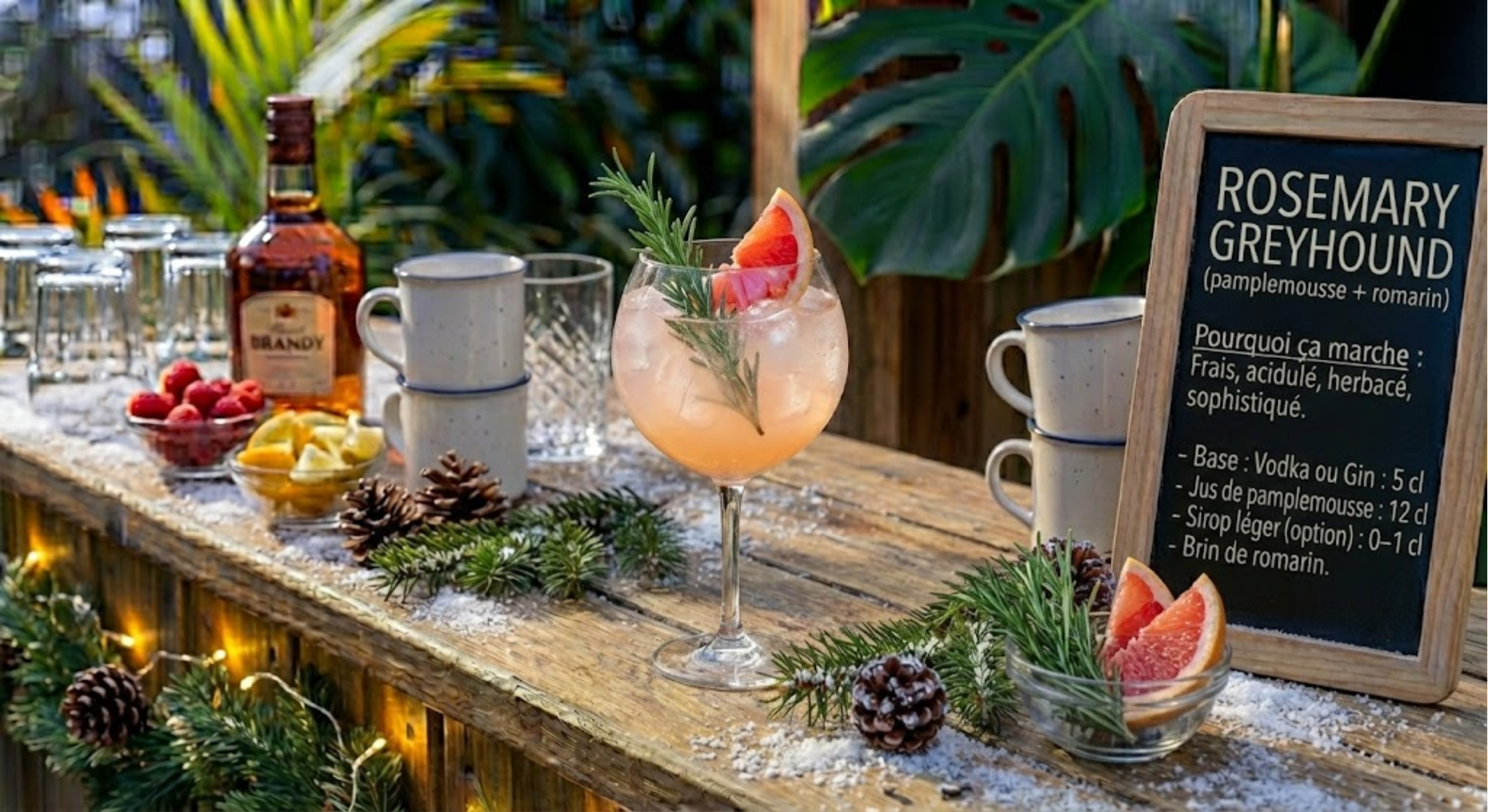 Cocktail Rosemary Greyhound