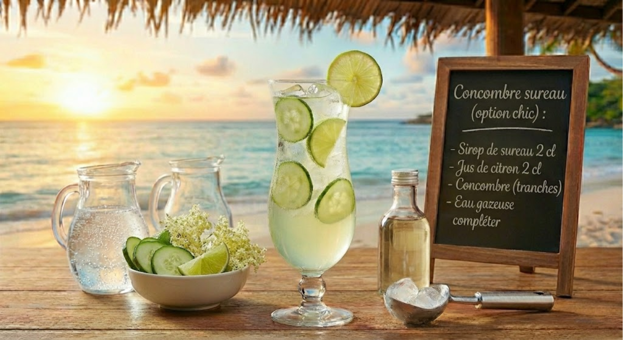 Cocktail Concombre sureau