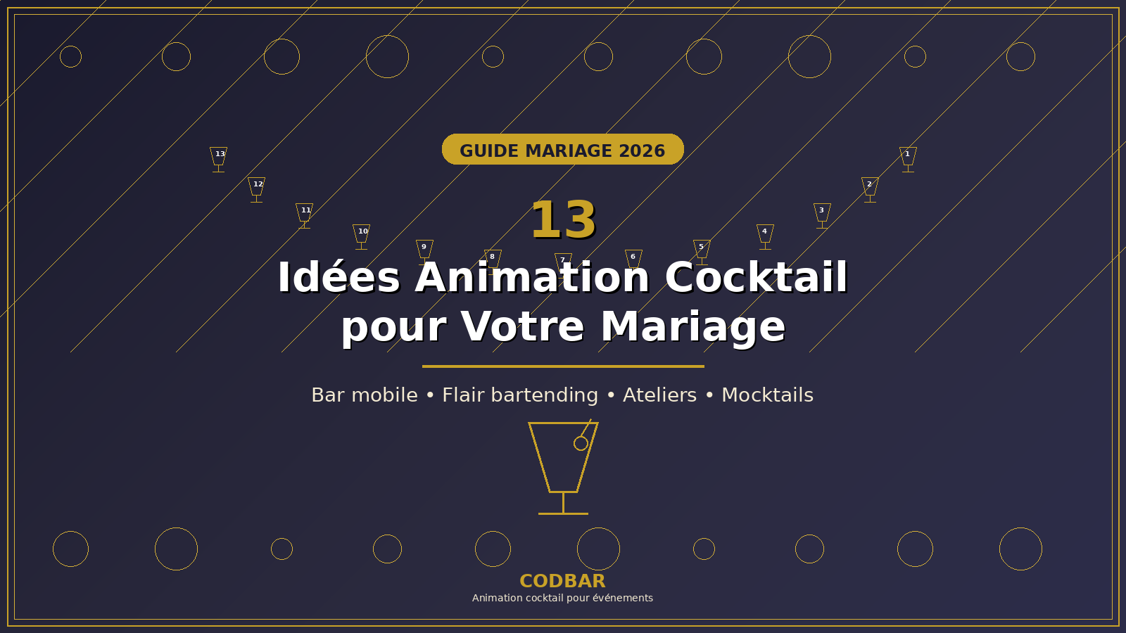 Animation cocktail mariage : 13 idées originales