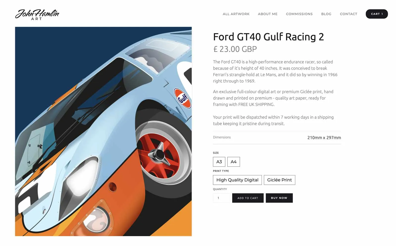 Car Illustration Scotland John Hamlin