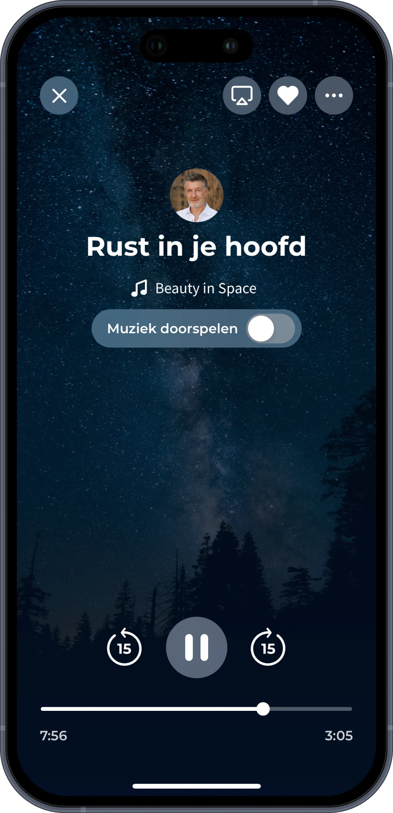 Meditation Moments afspelen printscreen
