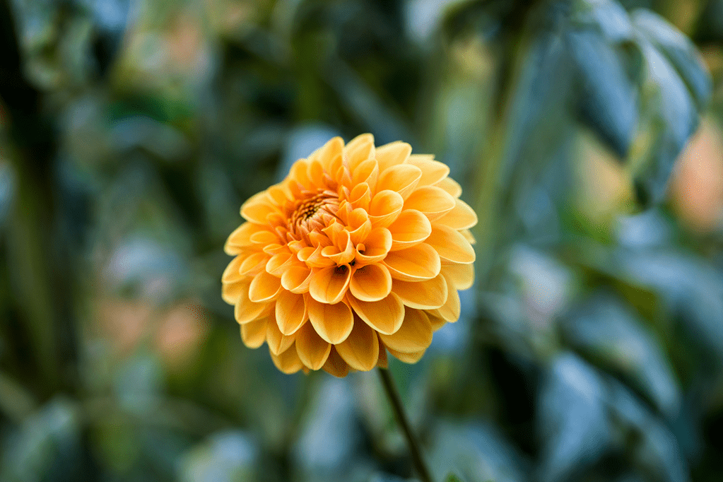 Orange flower blooming.