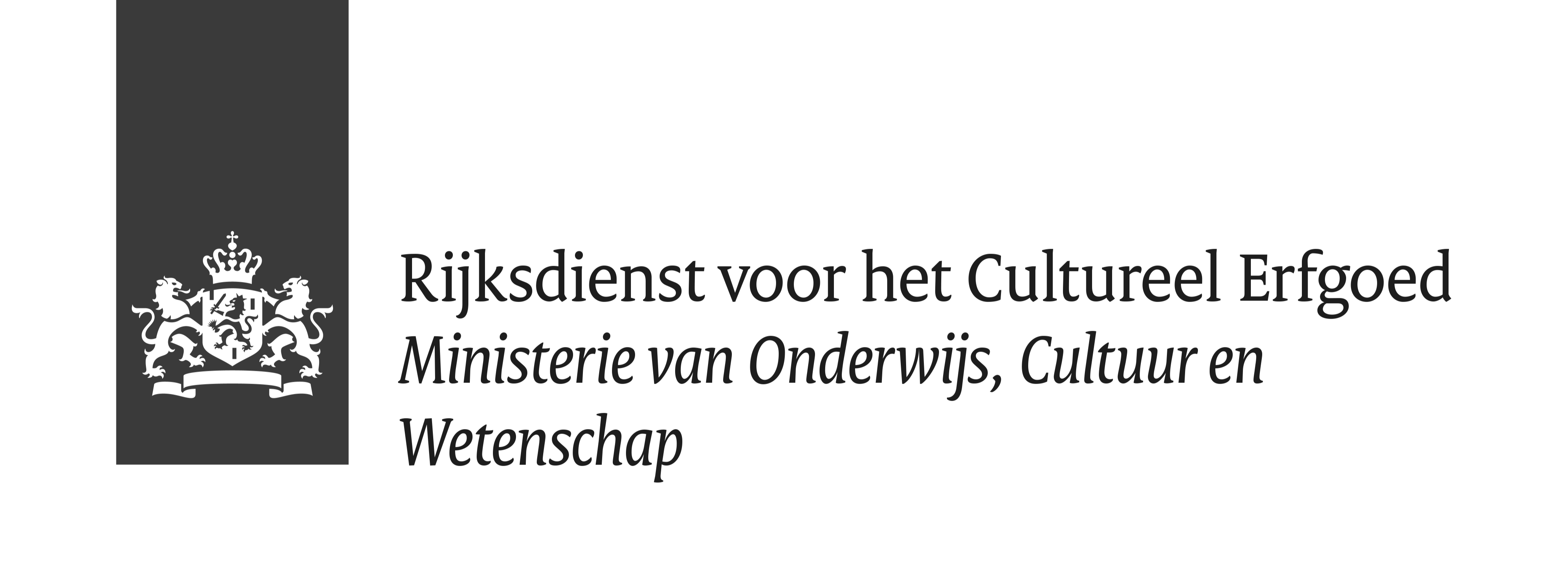 logo rijksdienst cultureel erfgoed zwart wit