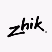 Zhik brand logo in stylized black lowercase letters on a white background.