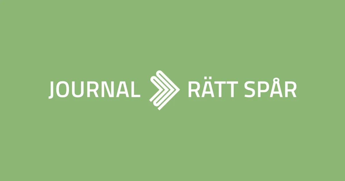 Journal Rätt Spår open source image