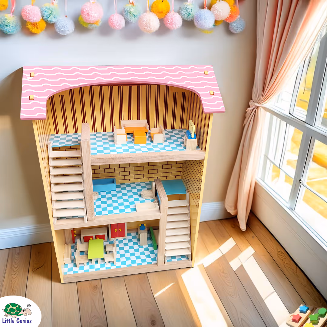 Luxurious Wooden Doll House