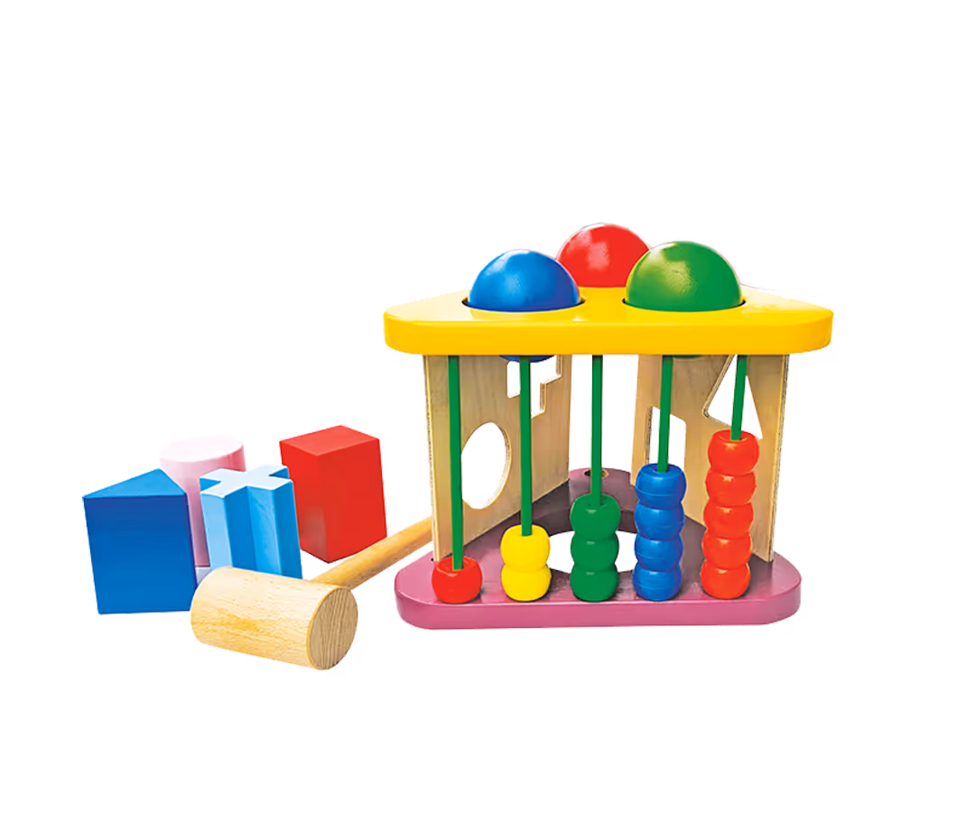 Wooden 3 in 1 Activity Triangle