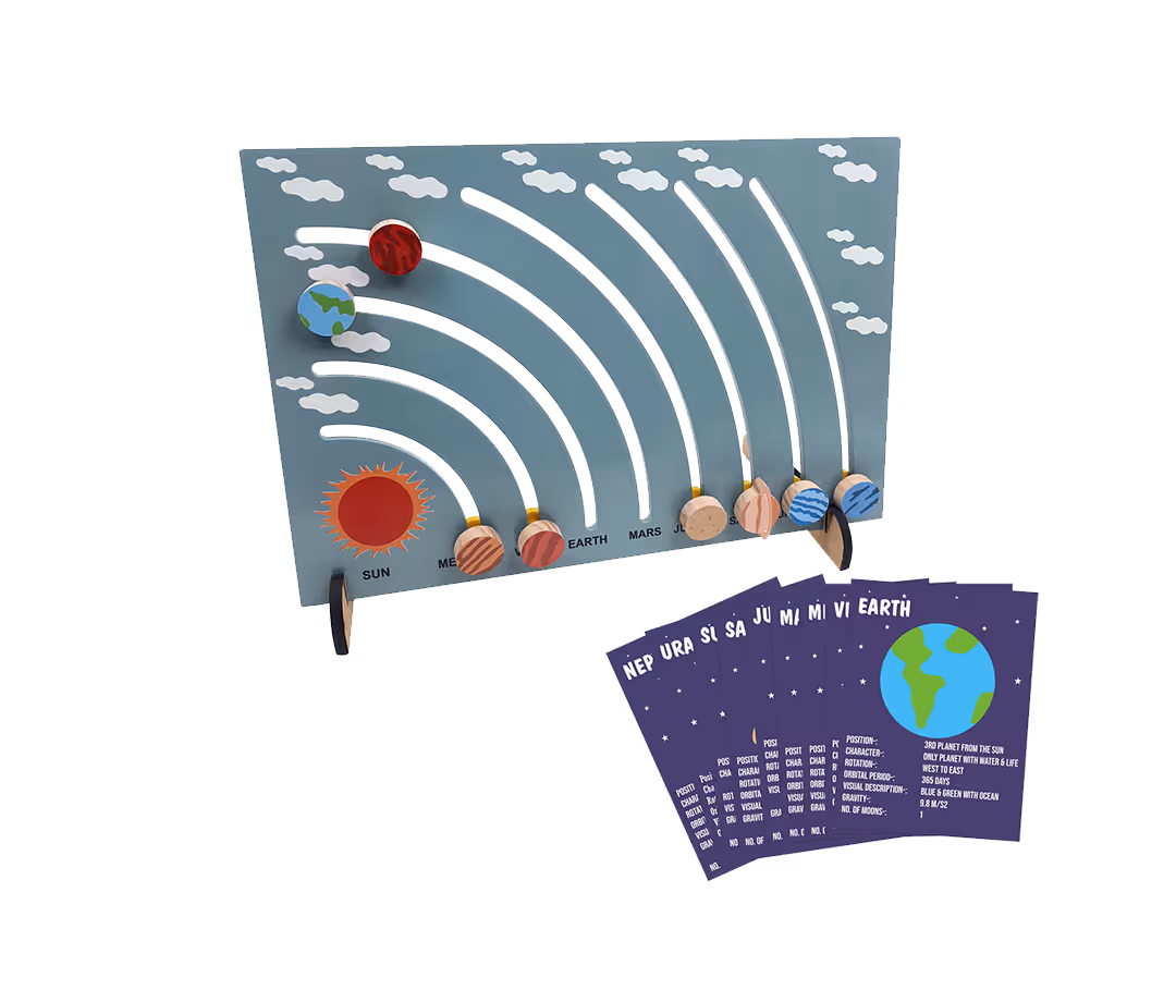 Wooden Solar System Board