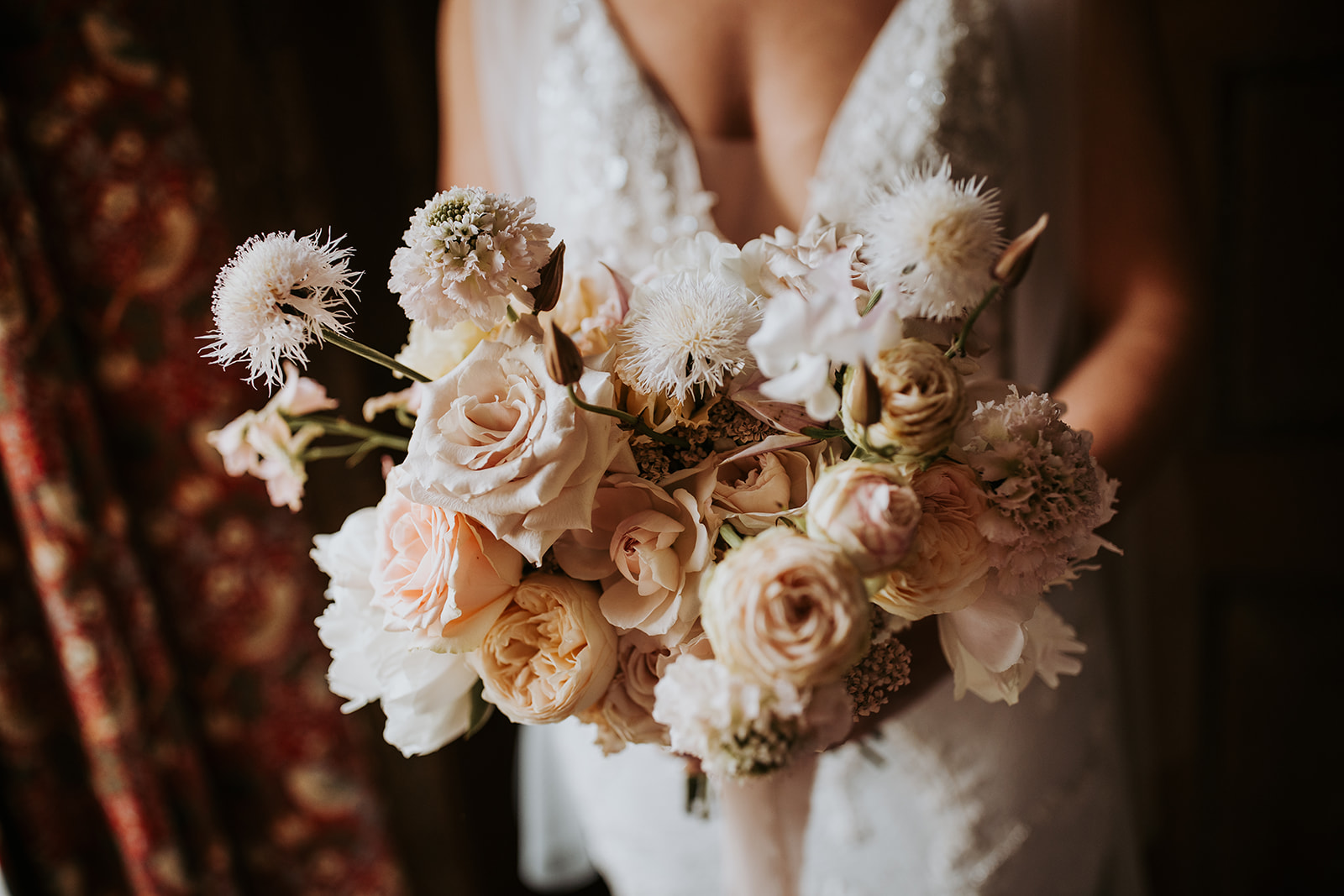 Autumn bridal bouquet - lake district florist