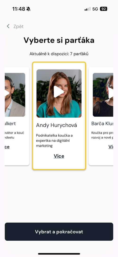 Navod krok 3 - volba kouče