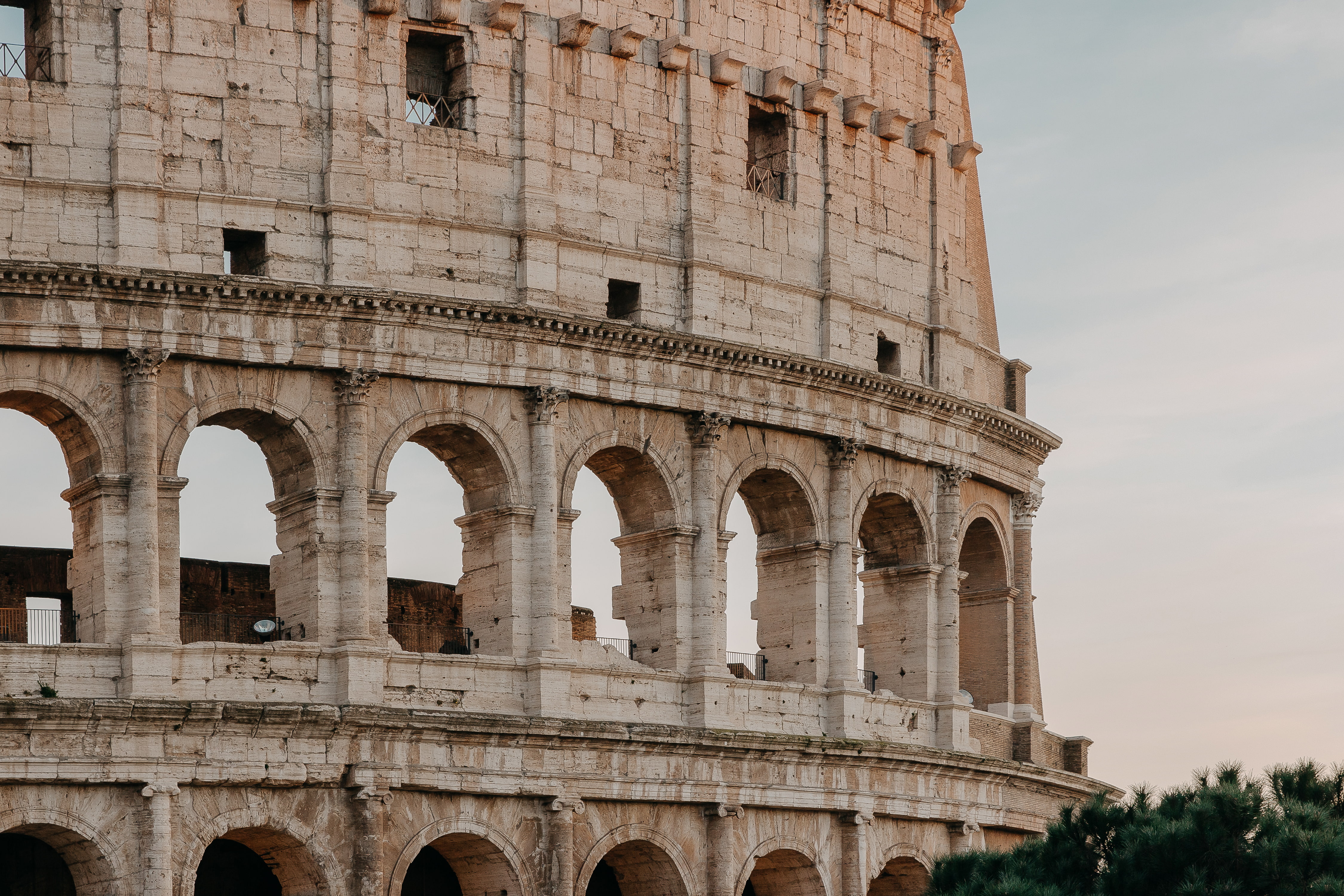 Colosseum picture at the end of the day