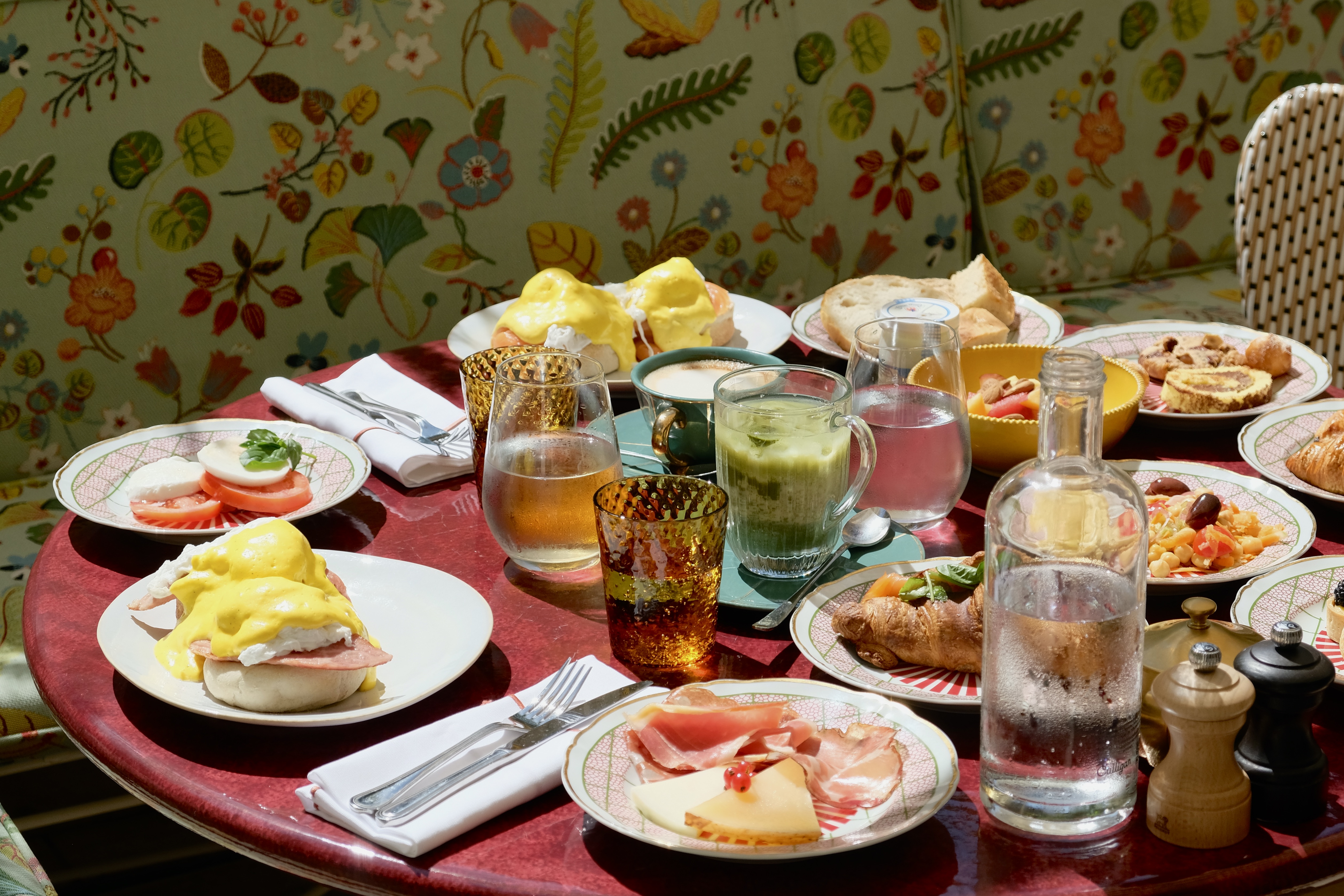 brunch table at Casa Monti restaurant