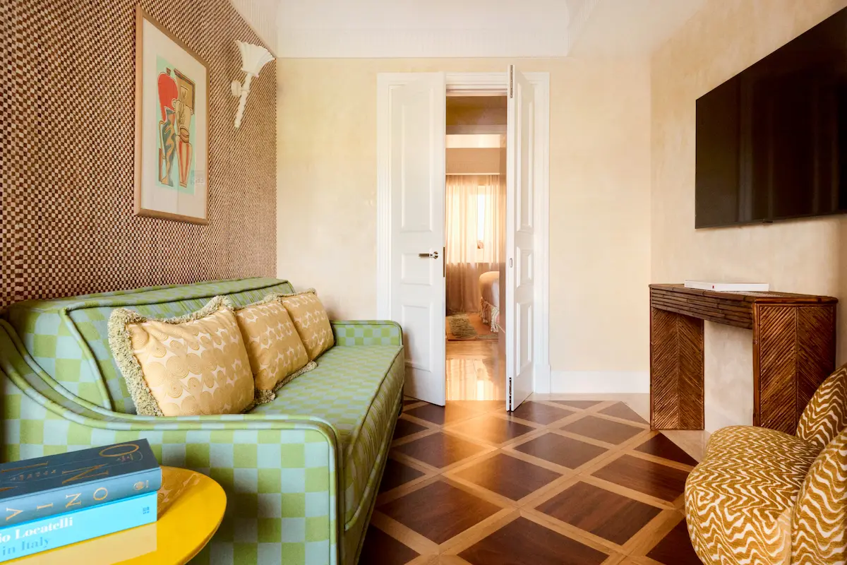 Sofa room of Deluxe Suite of Casa Monti 