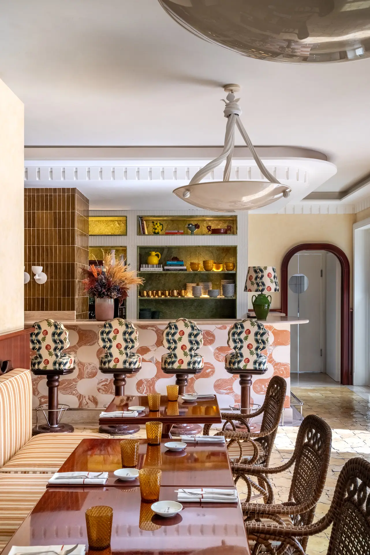 Restaurant room at Casa Monti 