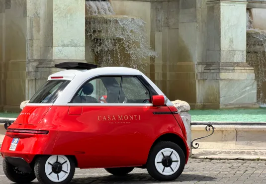 Microlino at Casa Monti Hotel 