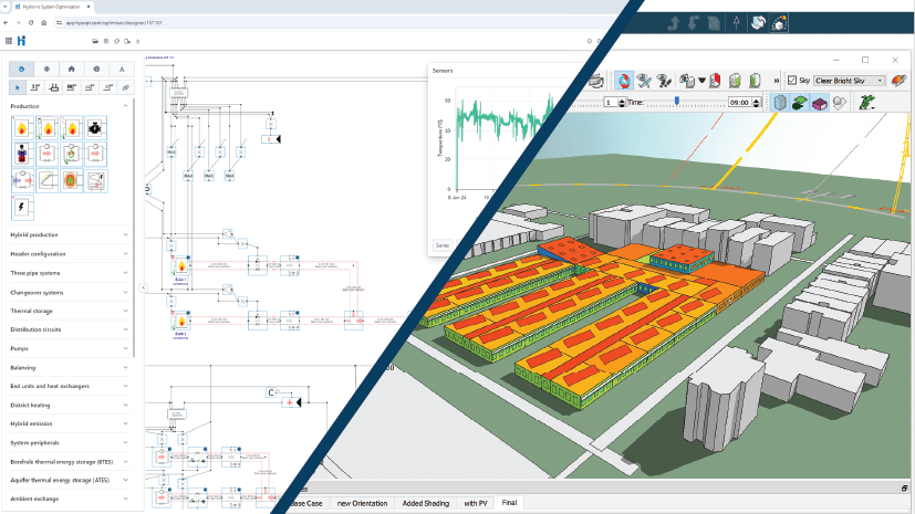 difference between building simulation software and hysopt