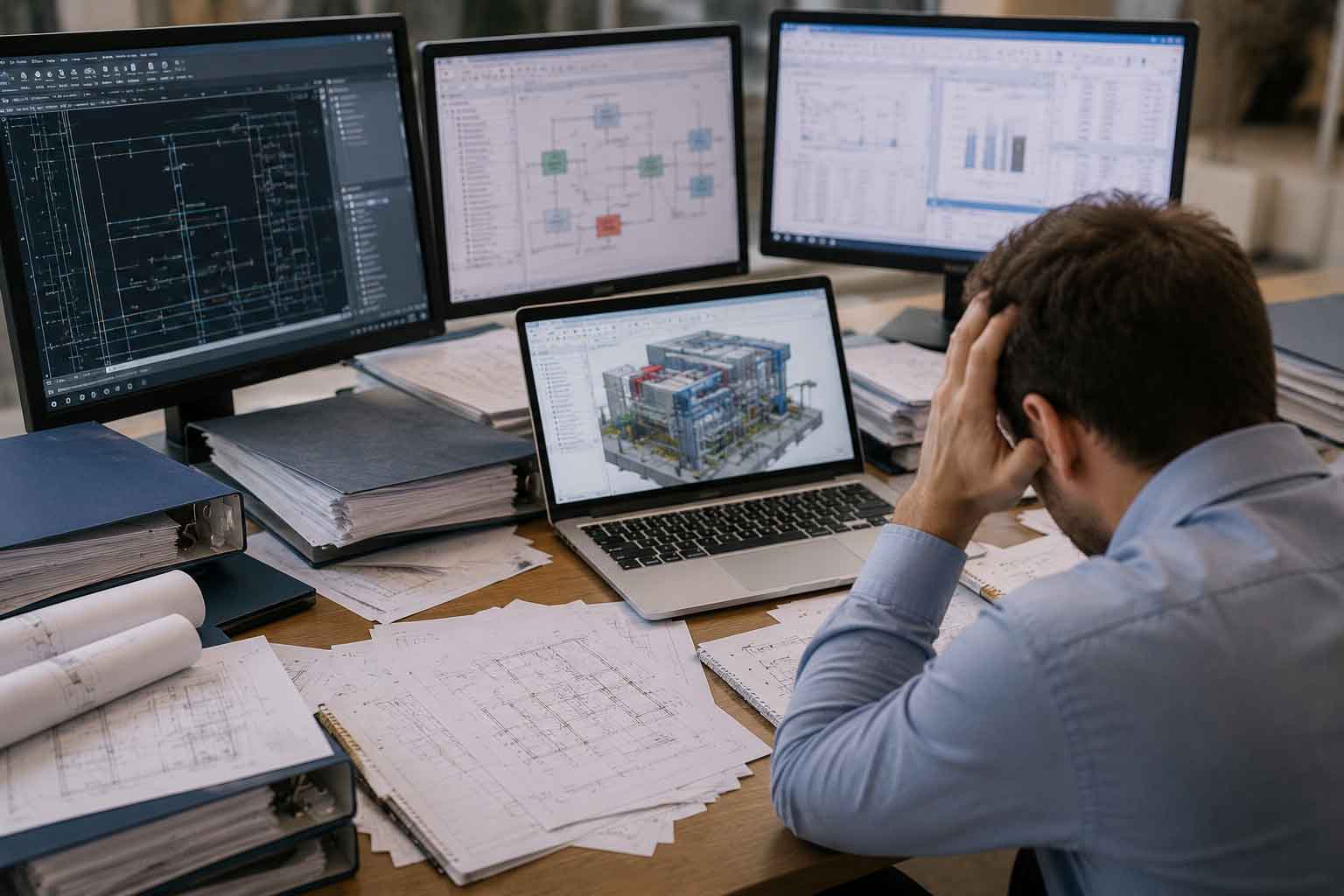HVAC engineer managing fragmented design workflows across multiple engineering tools and project data sources