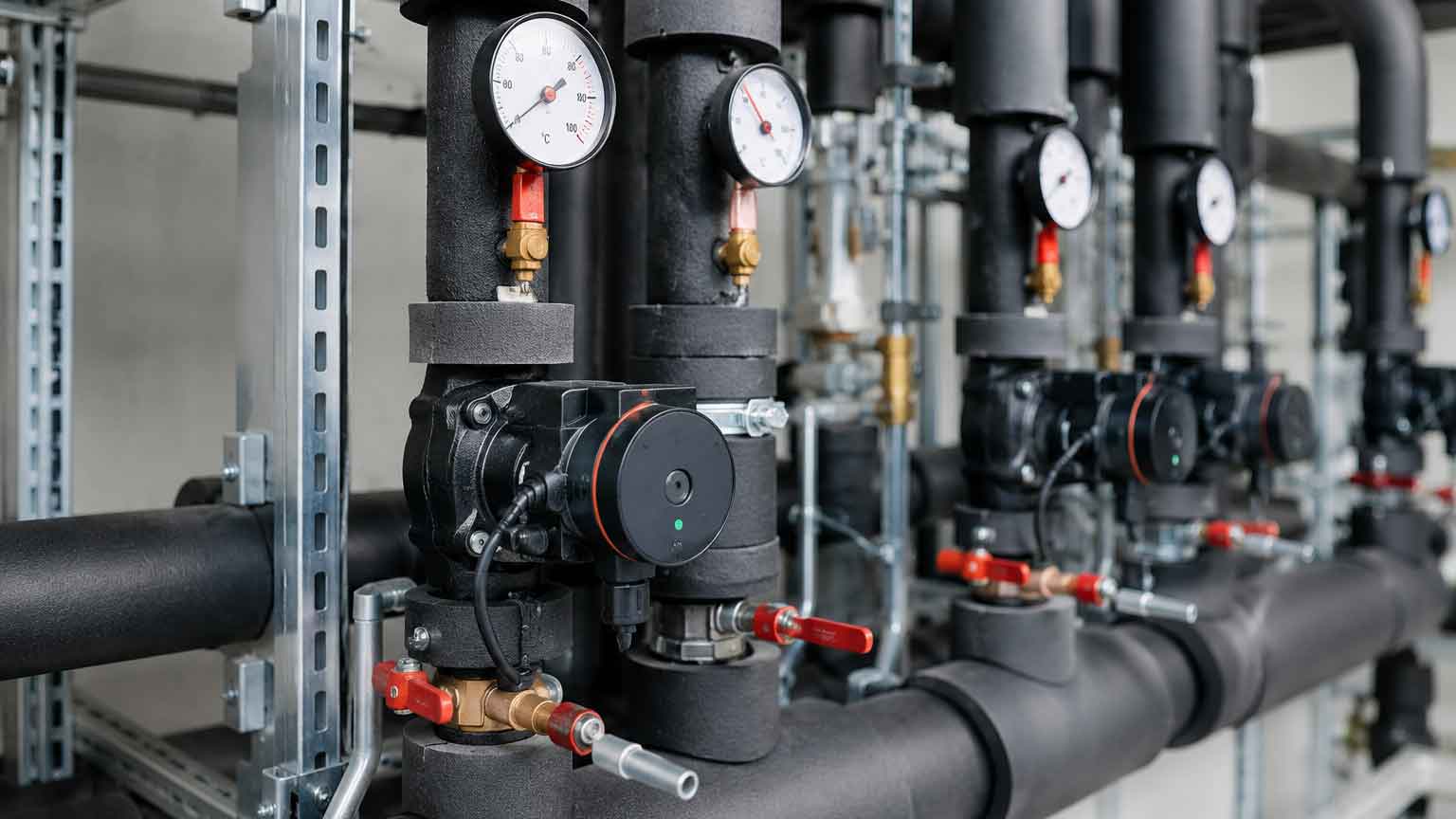 Hydronic HVAC design maintained consistently across multiple project iterations and engineering revisions