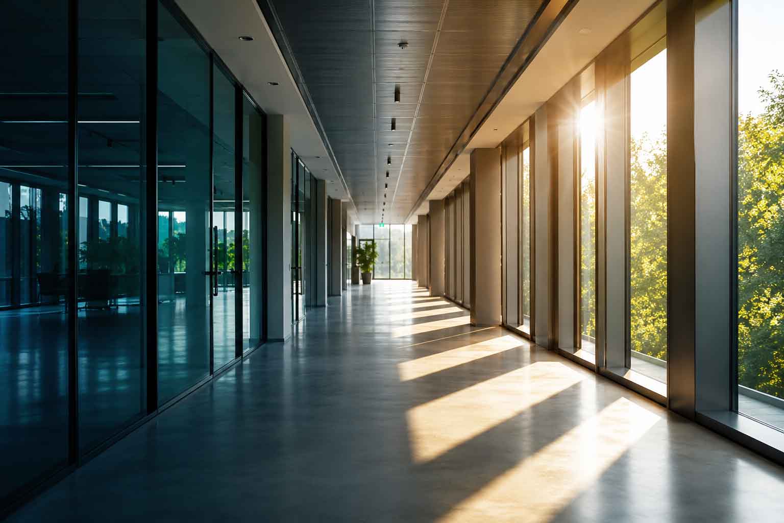 Commercial building with changing solar exposure illustrating why part-load HVAC performance is difficult to predict