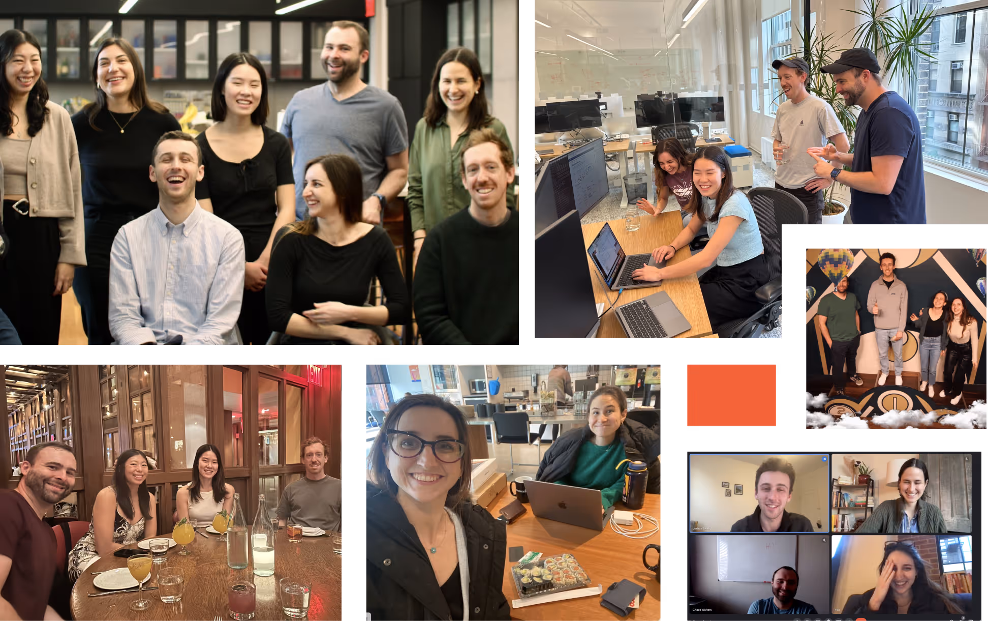 Collage of the Zip team
