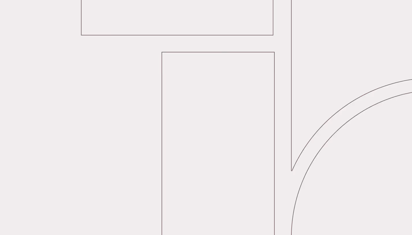 Abstract minimalistic line art on a light background featuring thin, intersecting geometric shapes including rectangles and curves.