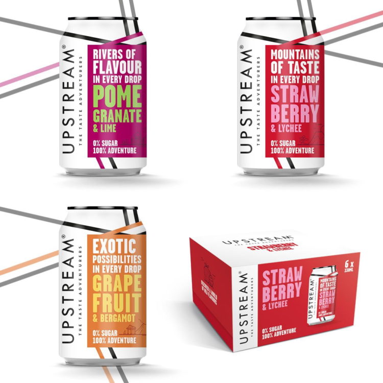 Upstream soft drink packaging by Clearly Drinks
