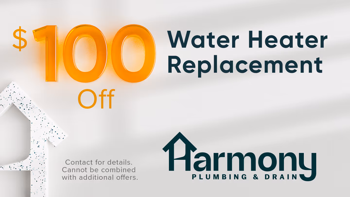 $100 off a water heater replacement.