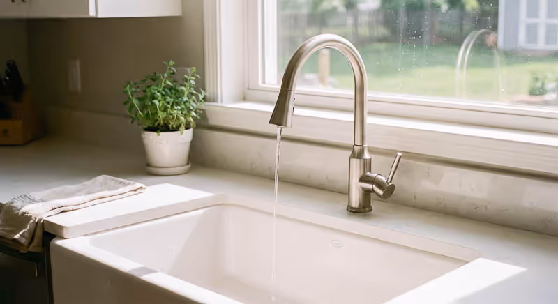 a clogged kitchen sink