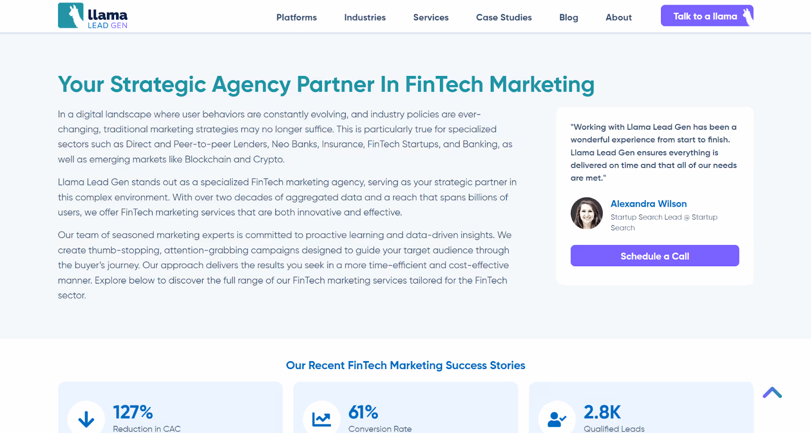 Marketing Agency: Llama Lead Gen