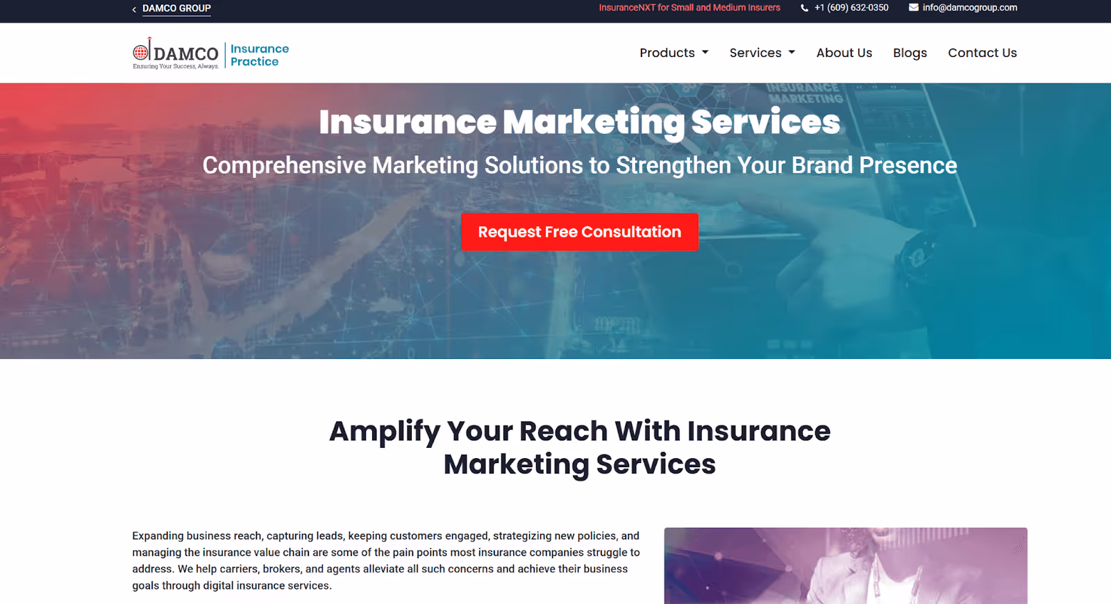 Insurance Marketing Agency: Damco Solutions
