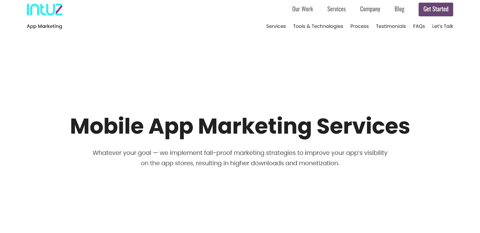 Marketing Agency: Intuz